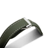 Artem Loop-Less HydroFlex Orbital Moss Green Sailcloth Watch Strap | Holben's