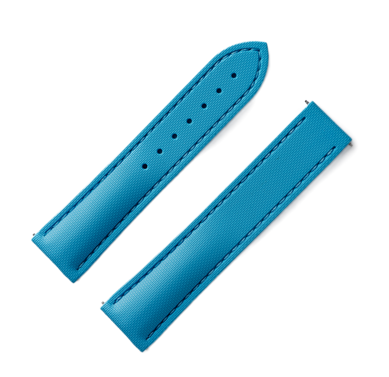 Artem Loop-Less HydroFlex Sailcloth Watch Strap Stellar Azure - Holben's
