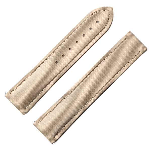 Artem Loop-Less HydroFlex Titan Dune Tan Sailcloth Watch Strap | Holben's