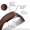 Artem Loop-Less HydroFlex Sailcloth Watch Strap - Vulcan Clay