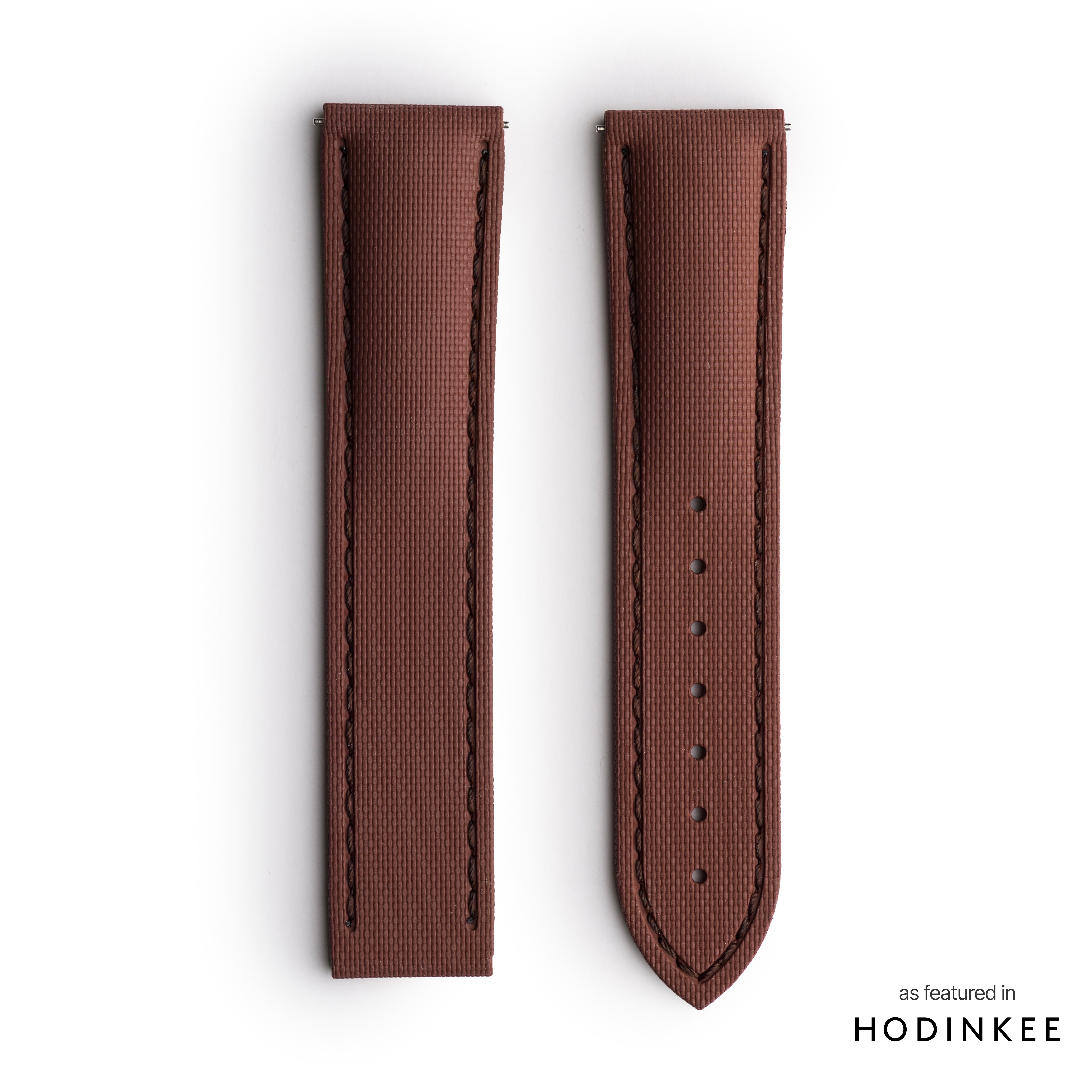 Artem Loop-Less HydroFlex Sailcloth Watch Strap - Vulcan Clay