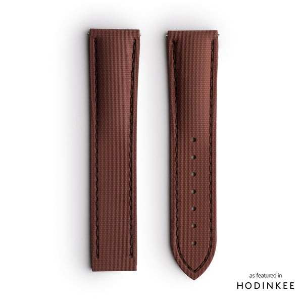 Artem Loop-Less HydroFlex Sailcloth Watch Strap - Vulcan Clay