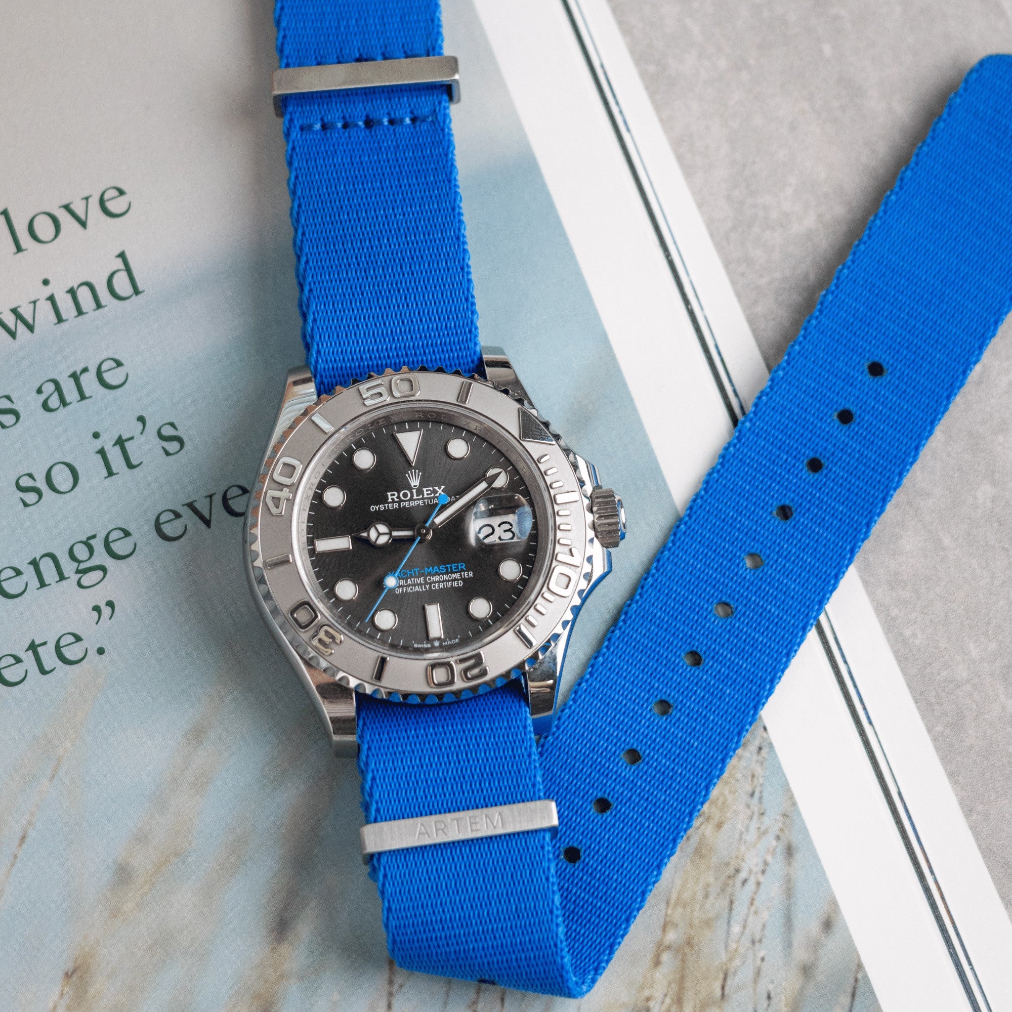 Artem Nylon Military G10 Watch Strap Atlantic - Holben's