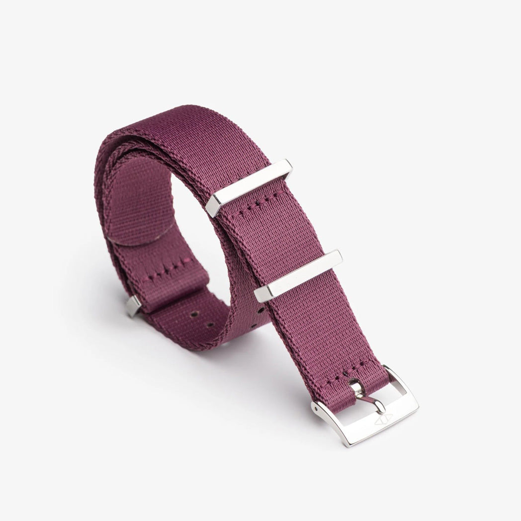 Artem Nylon Military G10 Watch Strap Burgundy - Holben's