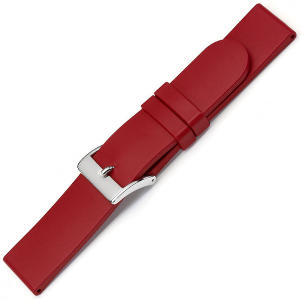 Bonetto Cinturini 270 Bordeaux Rubber Watch Strap - Holben's Fine Watch Bands