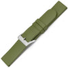 Bonetto Cinturini 270 Verde Oliva Rubber Watch Strap - Holben's Fine Watch Bands