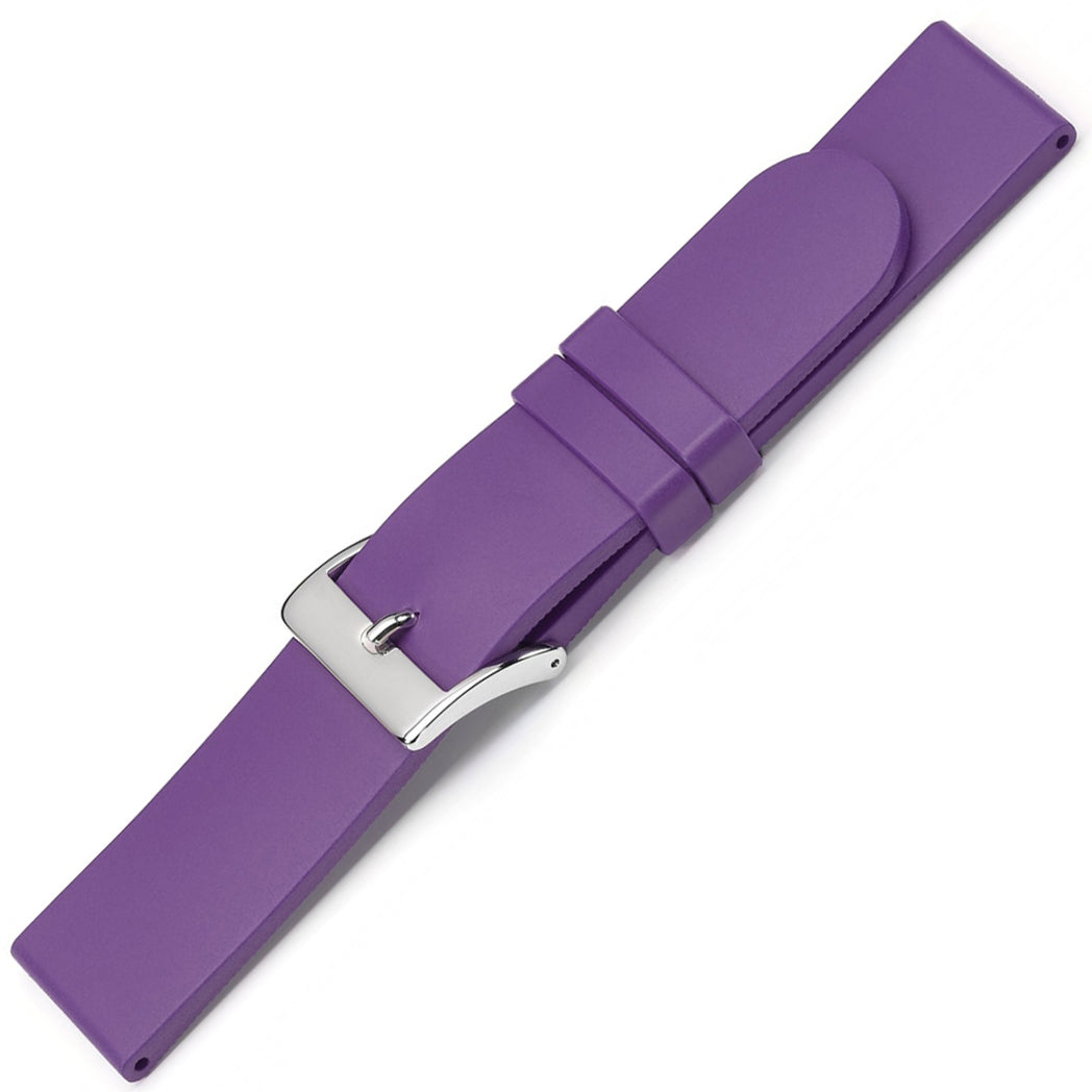 Bonetto Cinturini 270 Viola Rubber Watch Strap - Holben's Fine Watch Bands