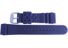 Bonetto Cinturini 284 Blue Rubber Watch Strap - Holben's Fine Watch Bands