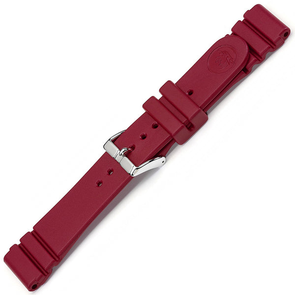 Bonetto Cinturini 284 Ruby Rubber Watch Strap - Holben's Fine Watch Bands