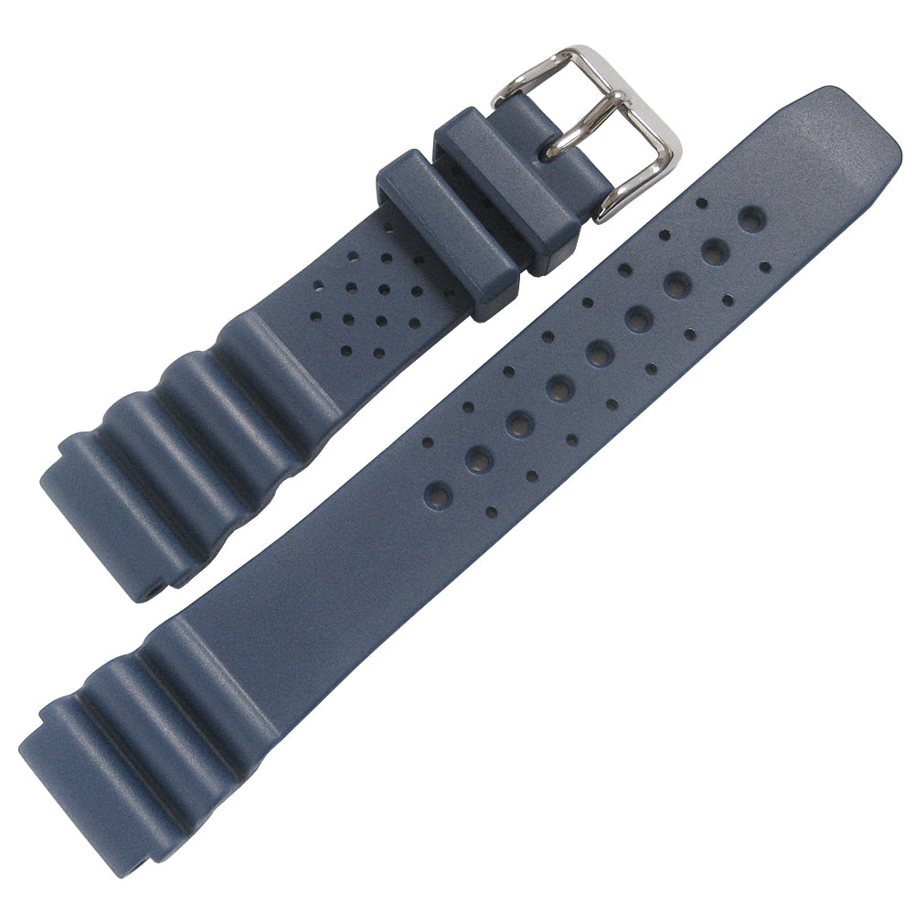 Bonetto Cinturini 285 Blue 294 Rubber Watch Strap | Holben's