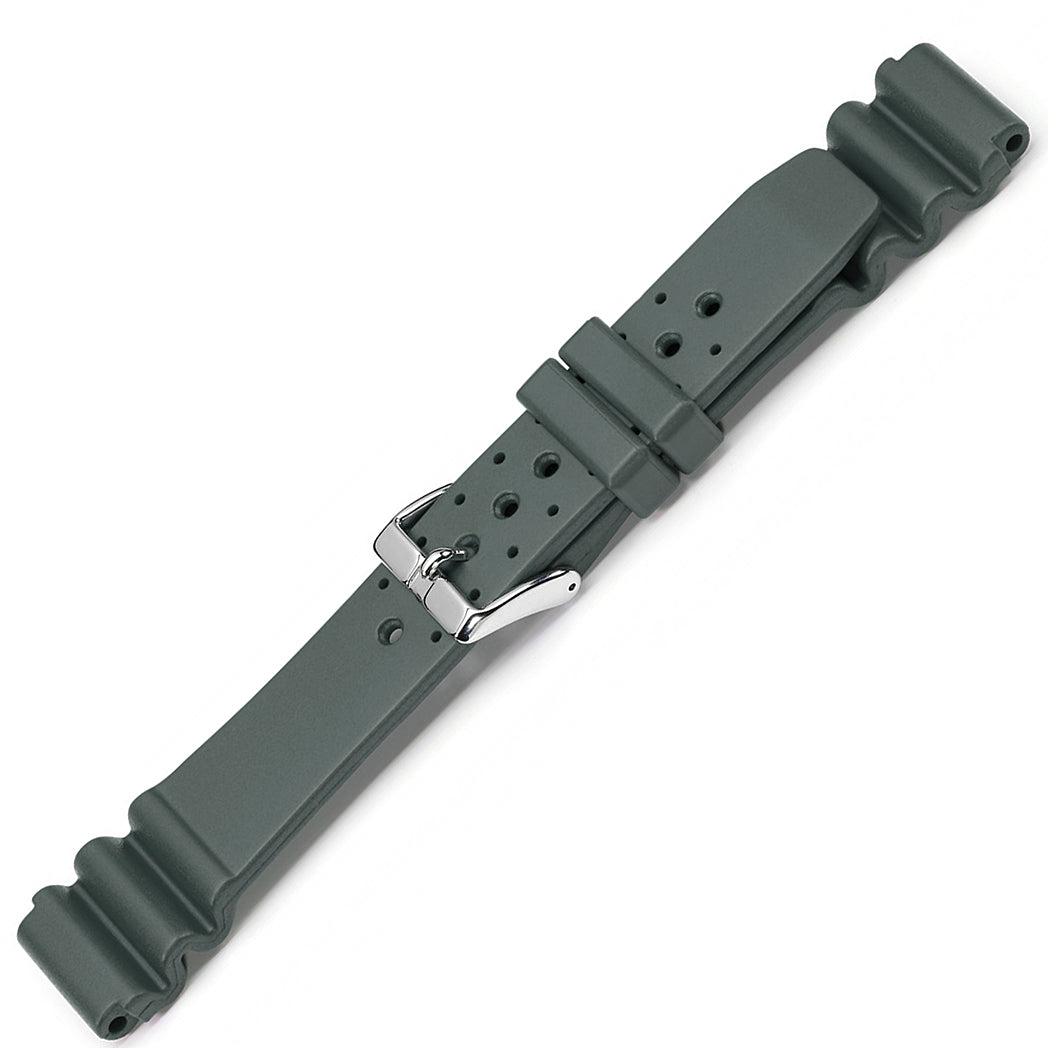 Bonetto Cinturini 285 Pearl Grey NBR Rubber Watch Strap | Holben's