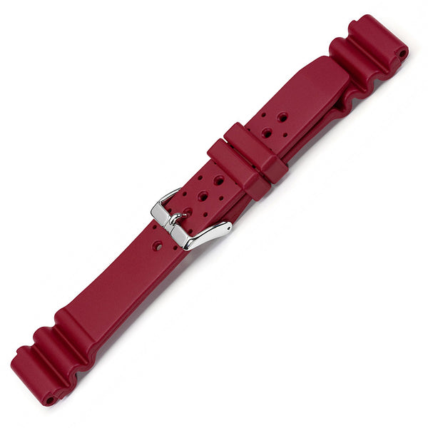 Bonetto Cinturini 285 Ruby Rubber Watch Strap - Holben's Fine Watch Bands