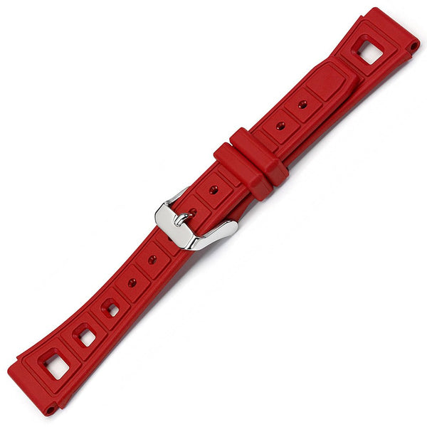 Bonetto Cinturini 295 Red Rubber Watch Strap | Holben's