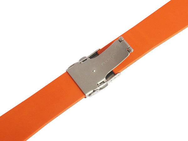 Bonetto Cinturini 300D Orange Rubber Watch Strap - Holben's