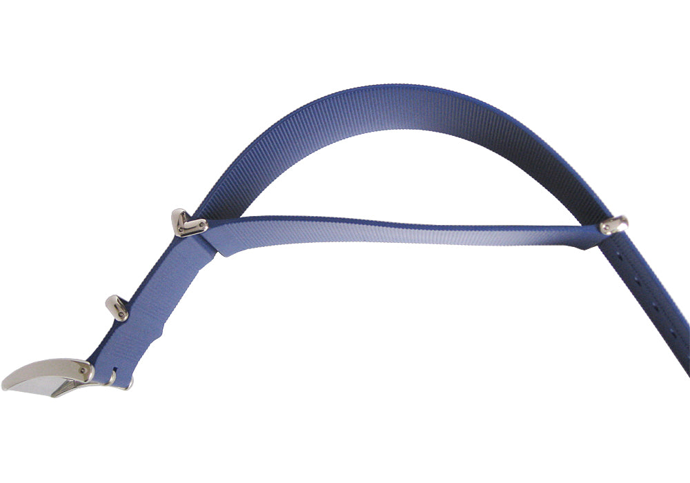 Bonetto Cinturini 328 Rubber Military G10 Watch Strap Blue - Holben's