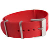 Bonetto Cinturini 328 Red Rubber Watch Strap - Holben's Fine Watch Bands