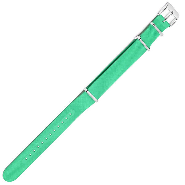 Bonetto Cinturini 328 Light Green Rubber NATO Watch Strap - Holben's
