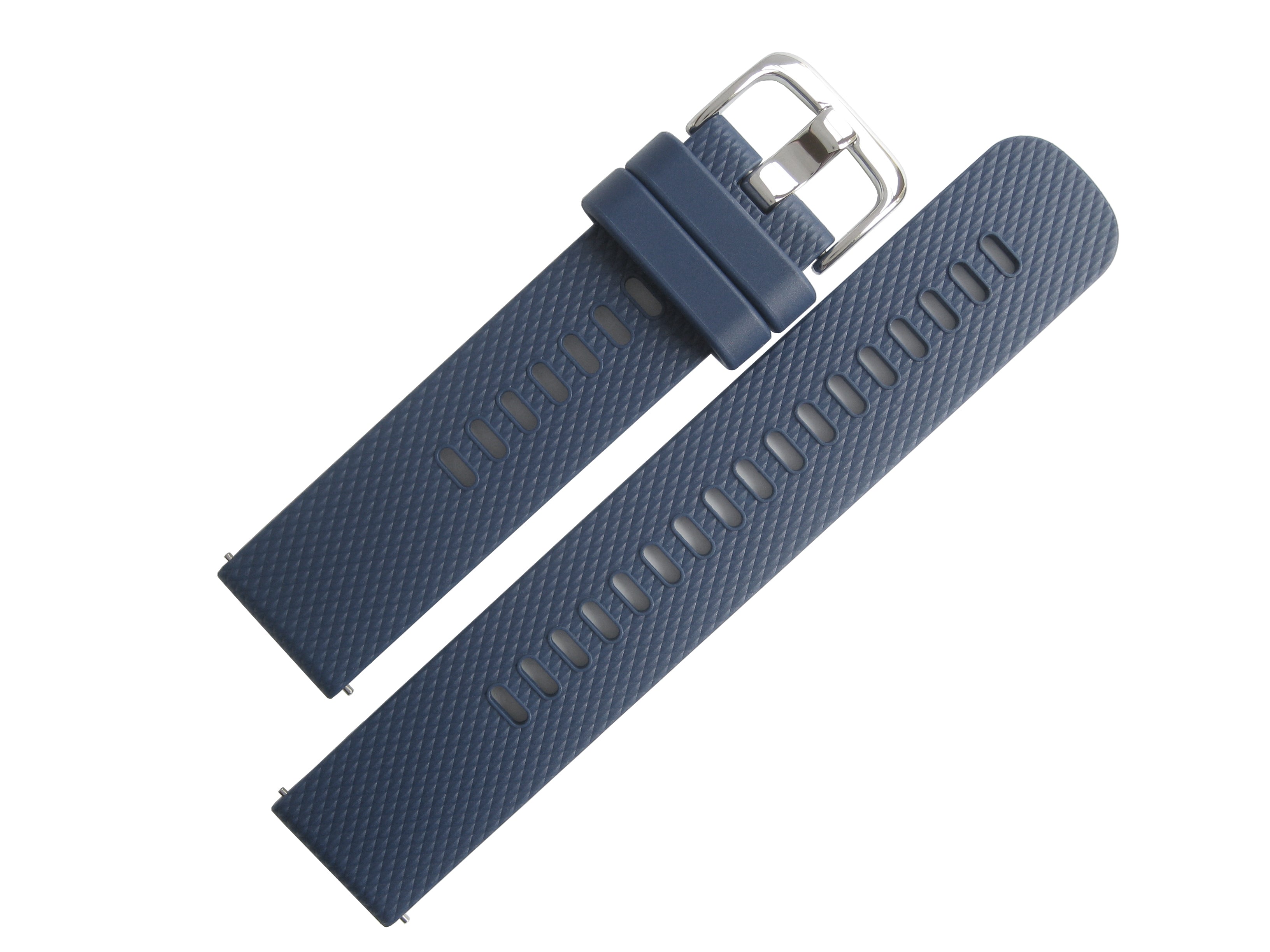 Bonetto Cinturini 330 Blue 294 Rubber Quick Release Watch Strap | Holbens