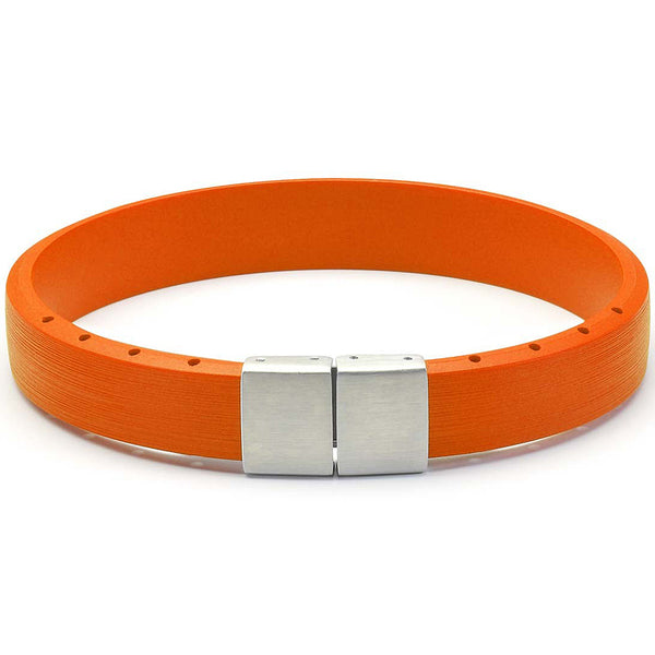 Bonetto Cinturini BON 5 Orange Rubber Bracelet-Holben's Fine Watch Bands