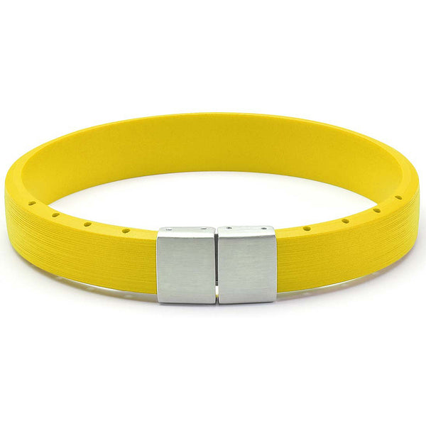 Bonetto Cinturini BON 5 Yellow Rubber Bracelet-Holben's Fine Watch Bands