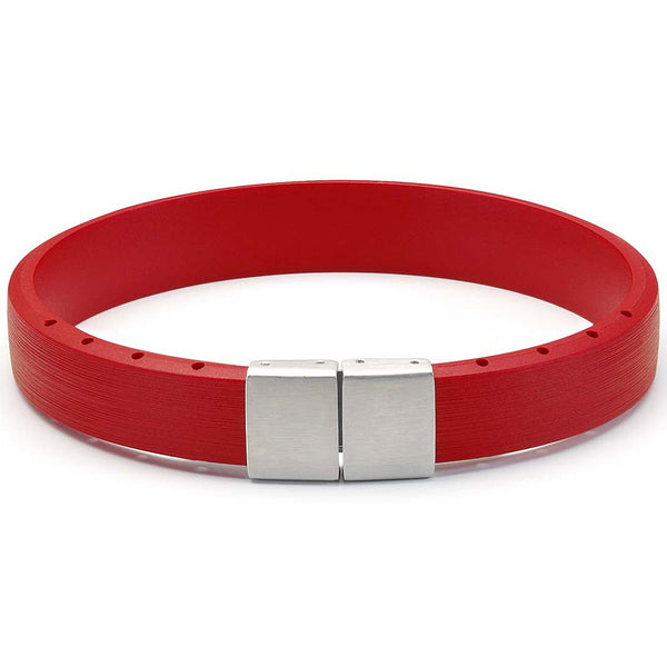 Bonetto Cinturini BON 5 Red Rubber Bracelet-Holben's Fine Watch Bands