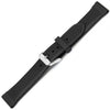 Bonetto Cinturini 307 Black Rubber Watch Strap | Holben's