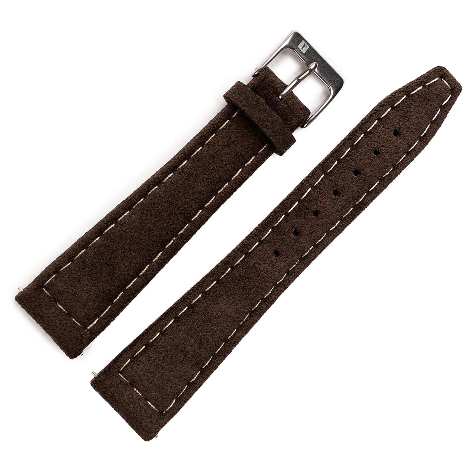 ColaReb Alcantara Vegan Leather Watch Strap Brown - Holben's