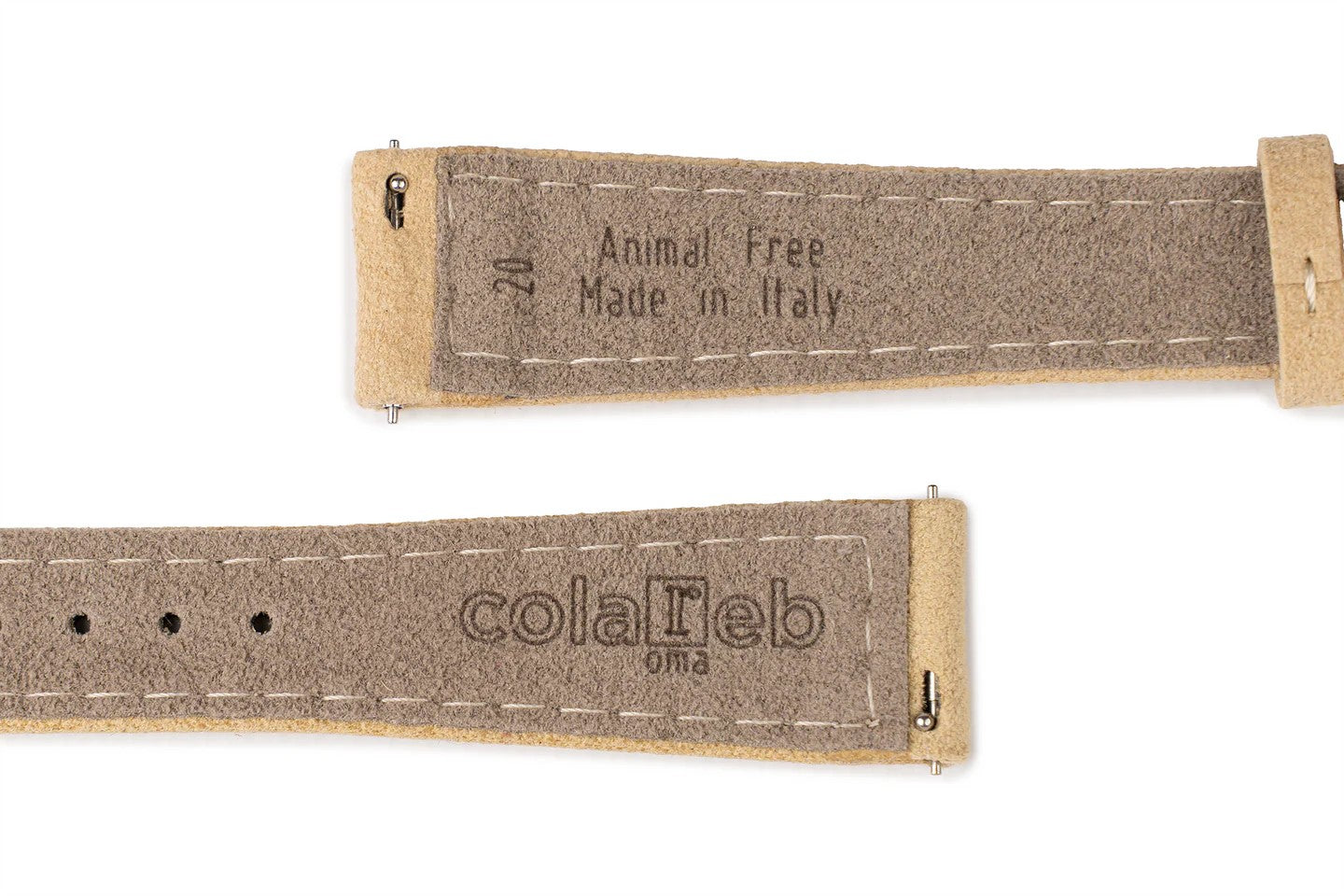 ColaReb Alcantara Vegan Leather Watch Strap Sand - Holben's