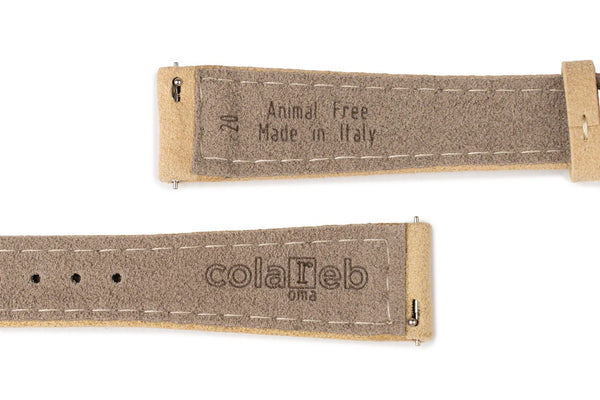 ColaReb Alcantara Vegan Leather Watch Strap Sand - Holben's