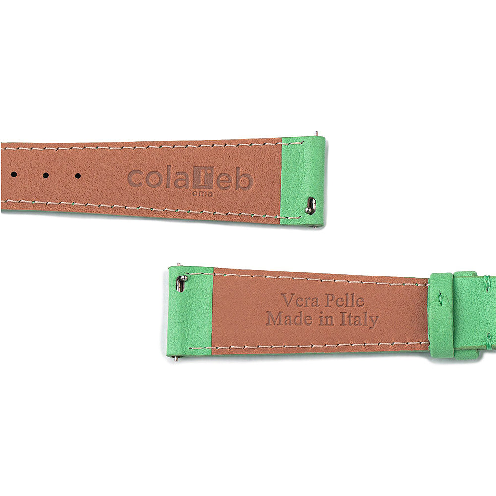 ColaReb Capri Green Leather Watch Strap | Holben's