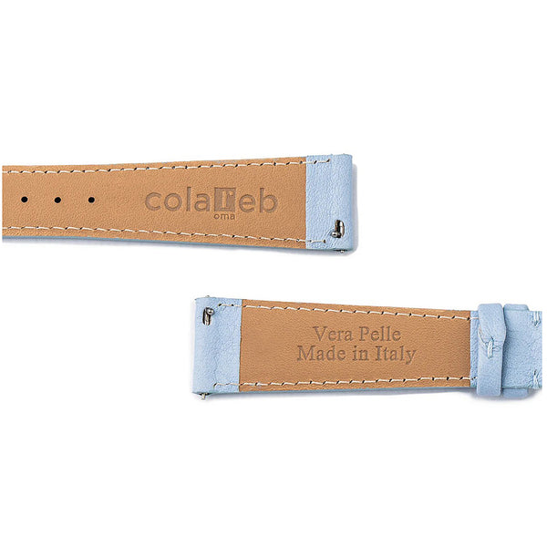 ColaReb Capri Blue Leather Watch Strap | Holben's