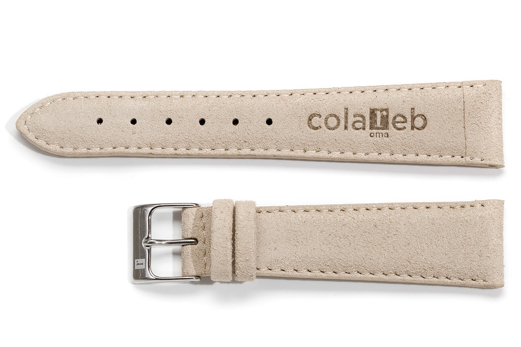 ColaReb EcoSuede Sand Vegan Watch Strap - Holben's Fine Watch Bands