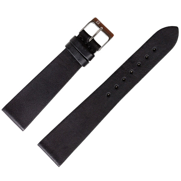 ColaReb Essential Black Leather Watch Strap - Holben's Fine Watch Bands