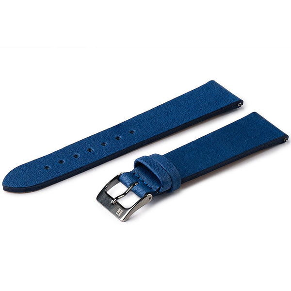 ColaReb Essential Blue Leather Quick Release Watch Strap