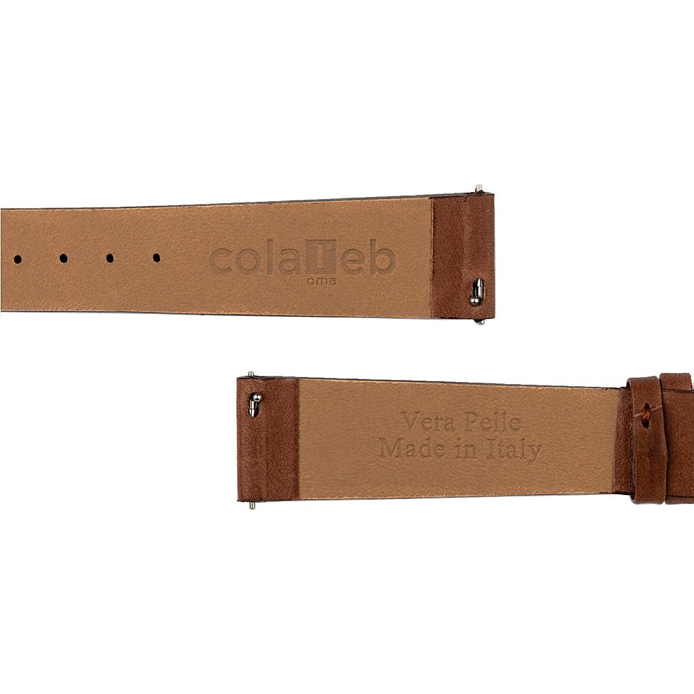 ColaReb Essential Brown Leather Watch Band Strap Holben's
