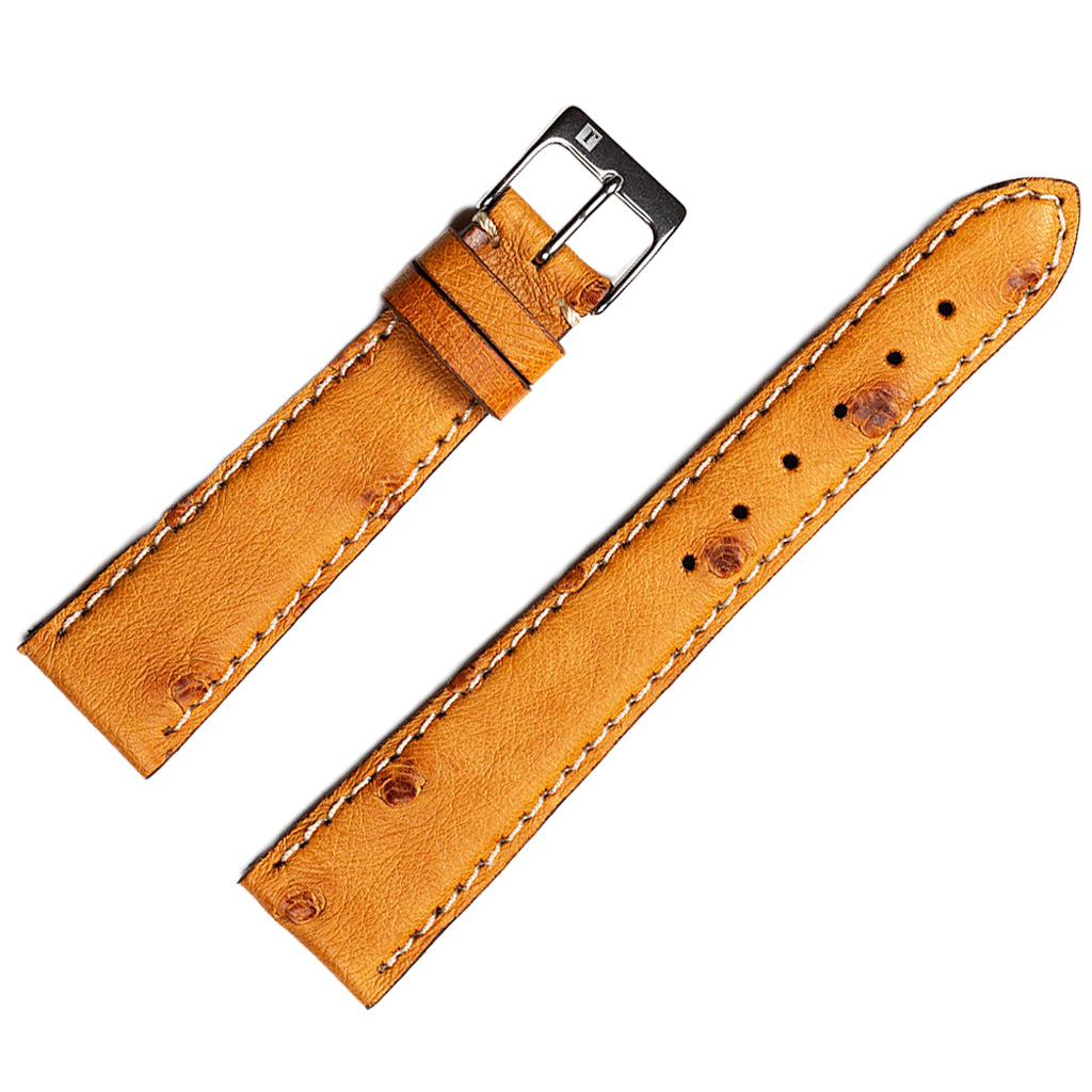 ColaReb Melbourne Chestnut Ostrich Leather Watch Strap - Holben's Fine Watch Bands