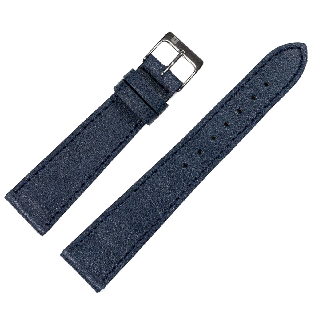 ColaReb Spoleto Stitching Blue Leather Watch Strap - Holben's Fine Watch Bands