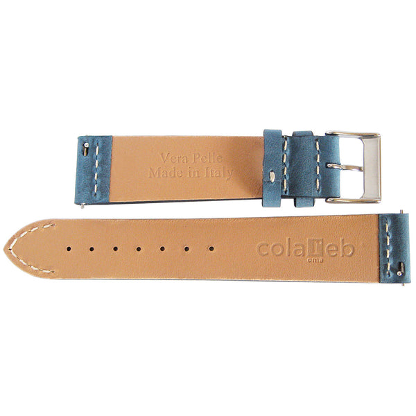 ColaReb Venezia Blue Leather Watch Strap | Holben's