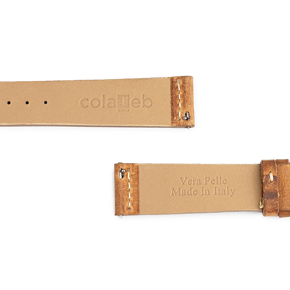 ColaReb Venezia Rust Brown Leather Watch Strap