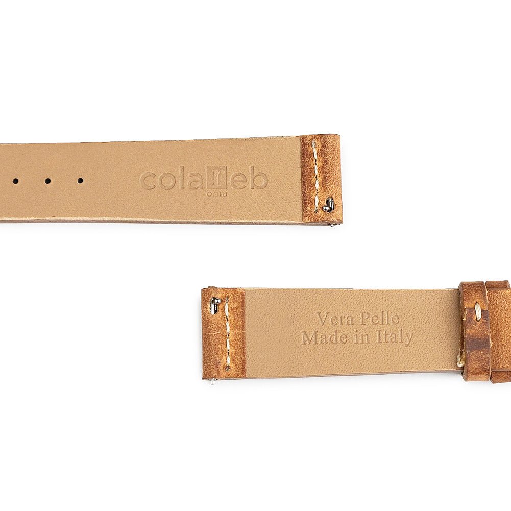ColaReb Venezia Rust Leather Watch Band Strap Holben's