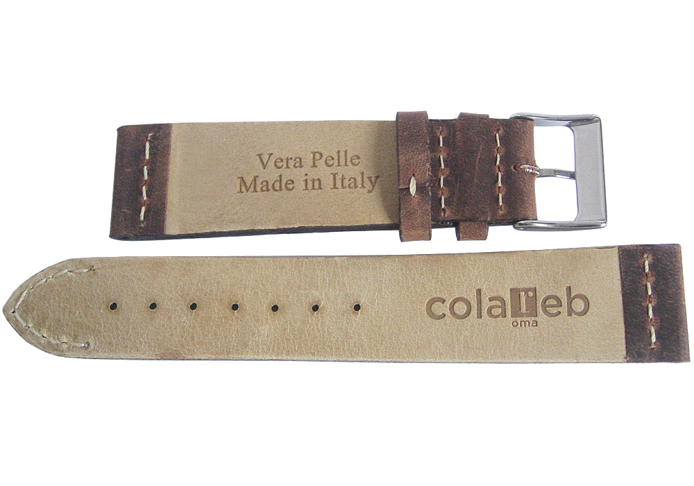 ColaReb Venezia Dark Brown Leather Watch Strap | Holben's