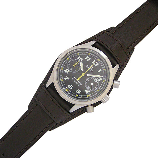 EULIT Bund Dark Brown Leather Watch Strap - Holben's Fine Watch Bands
