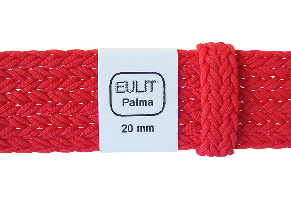 EULIT Perlon Palma Red Watch Strap - Holben's Fine Watch Bands