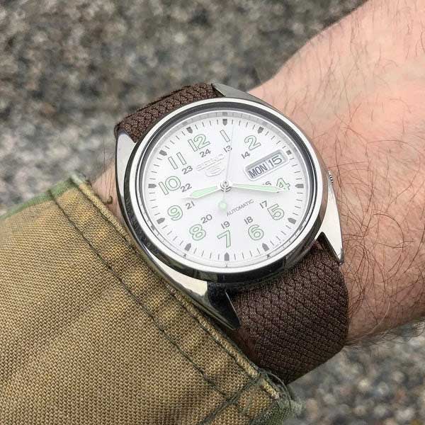 EULIT Perlon Panama Brown Watch Strap
