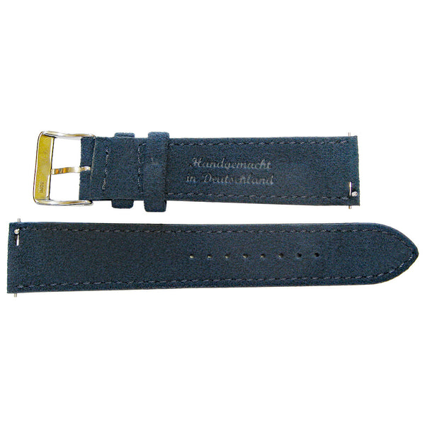 Fluco Alcantara Blue Vegan Suede Watch Strap | Holben's