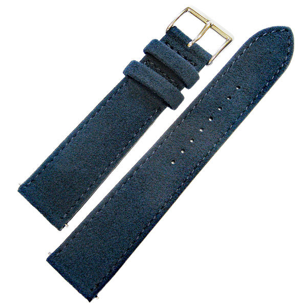 Fluco Alcantara Blue Vegan Suede Watch Strap | Holben's