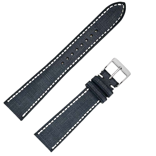 Fluco Babele Blue Leather Watch Strap | Holben's