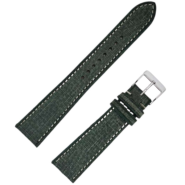 Fluco Babele Green Leather Watch Strap | Holben's