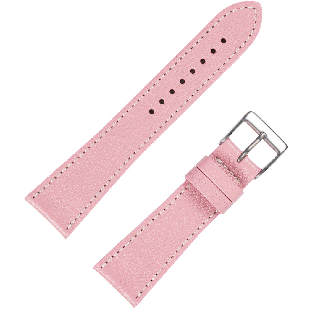 Fluco Biarritz  Pink Goatskin Leather Watch Strap | Holben's