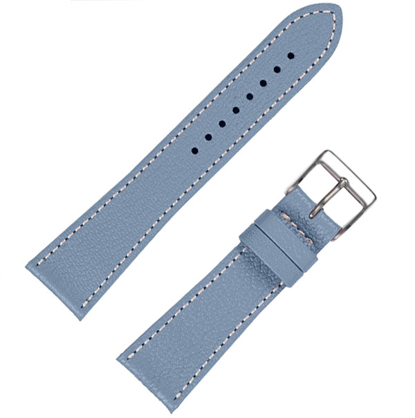 Fluco Biarritz  Powder Blue Goatskin Leather Watch Strap | Holben's
